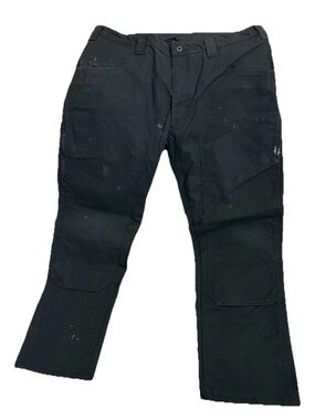 1620 USA Cordura Canvas DBL Knee Slim Fit Black Work Pants Men's Size 40x29
